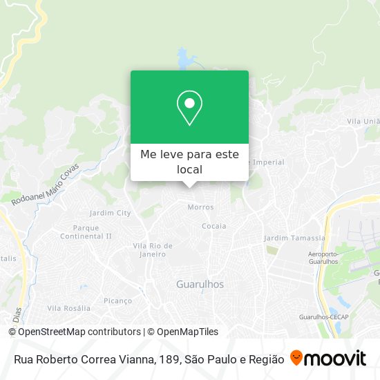 Rua Roberto Correa Vianna, 189 mapa