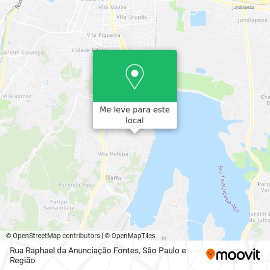 Rua Raphael da Anunciação Fontes mapa