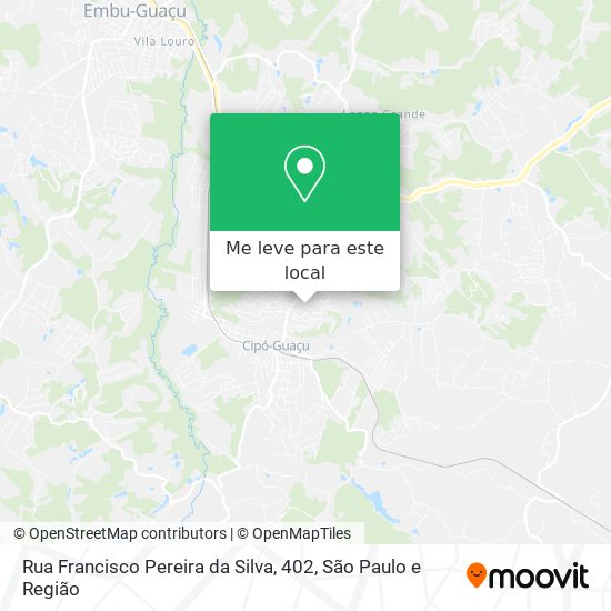 Rua Francisco Pereira da Silva, 402 mapa