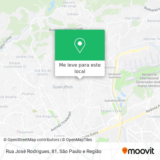 Rua José Rodrigues, 81 mapa