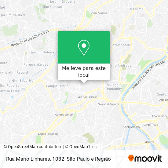 Rua Mário Linhares, 1032 mapa