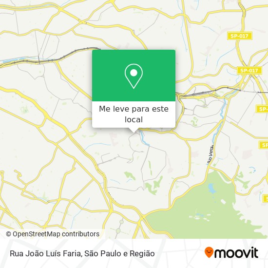 Rua João Luís Faria mapa