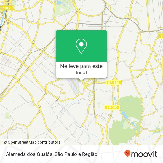 Alameda dos Guaiós, Campo Belo São Paulo-SP mapa