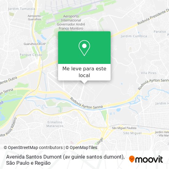 Avenida Santos Dumont (av guinle santos dumont) mapa