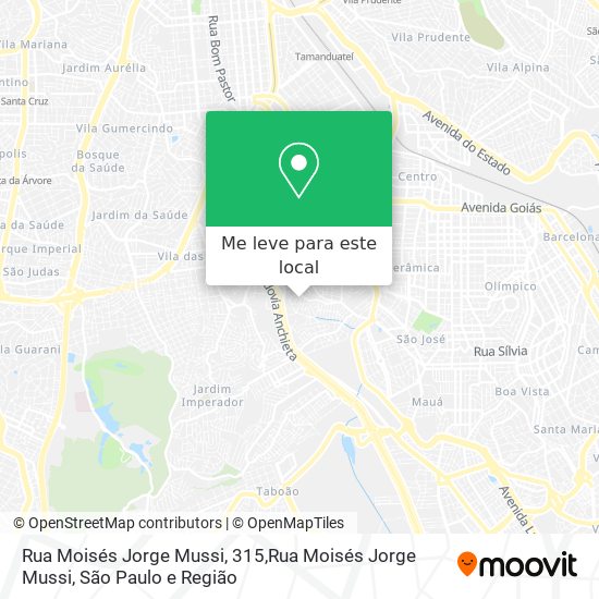 Rua Moisés Jorge Mussi, 315,Rua Moisés Jorge Mussi mapa