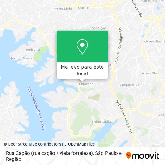 Rua Cação (rua cação / viela fortaleza) mapa