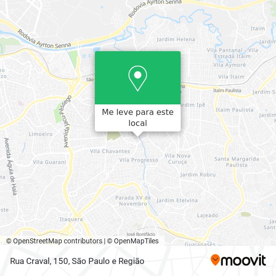 Rua Craval, 150 mapa