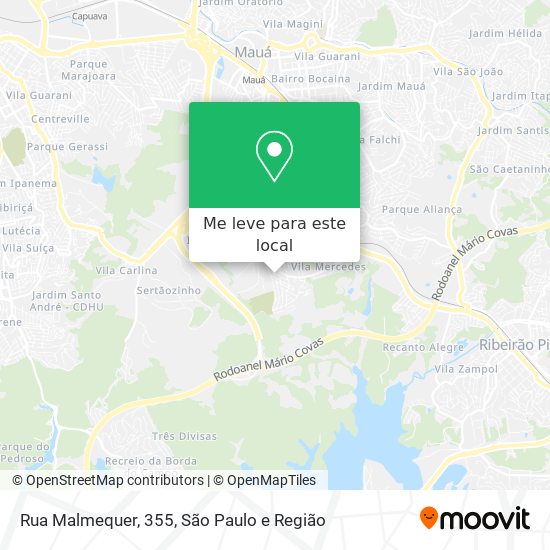 Rua Malmequer, 355 mapa