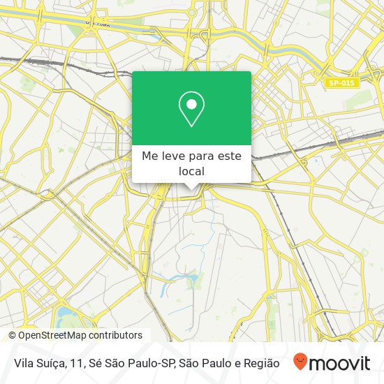 Vila Suíça, 11, Sé São Paulo-SP mapa