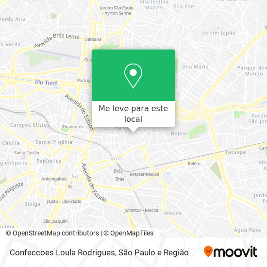 Confeccoes Loula Rodrigues mapa