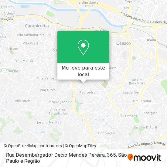 Rua Desembargador Decio Mendes Pereira, 365 mapa