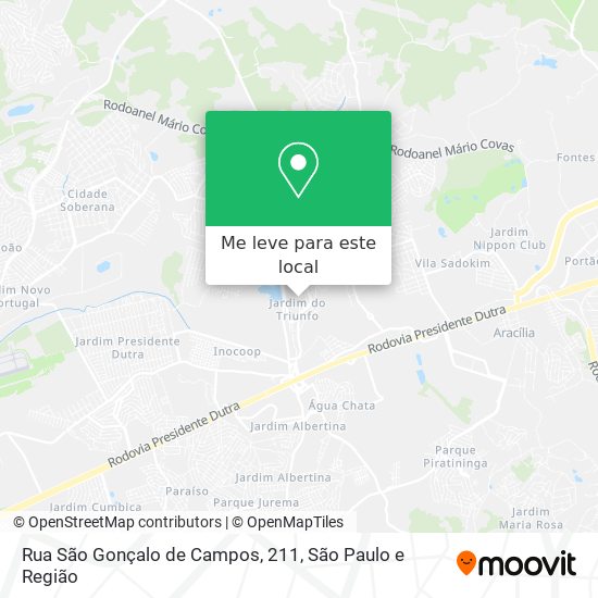 Rua São Gonçalo de Campos, 211 mapa