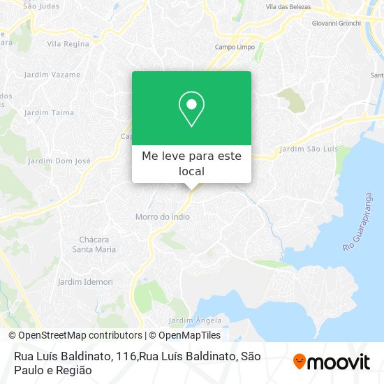 Rua Luís Baldinato, 116,Rua Luís Baldinato mapa