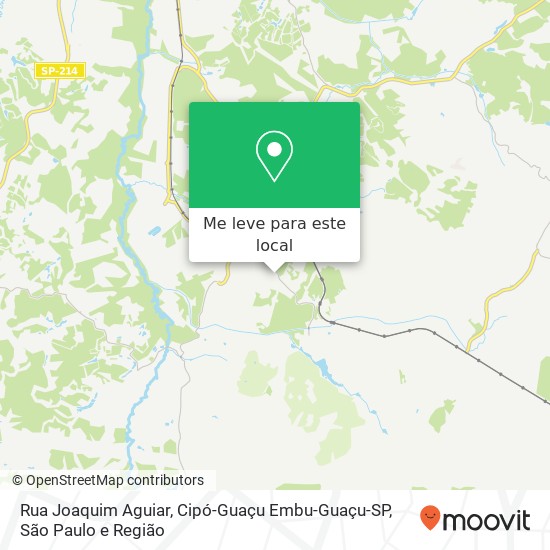 Rua Joaquim Aguiar, Cipó-Guaçu Embu-Guaçu-SP mapa