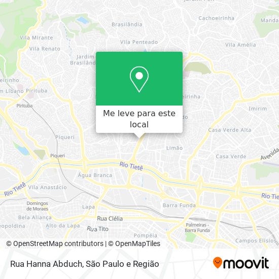 Rua Hanna Abduch mapa