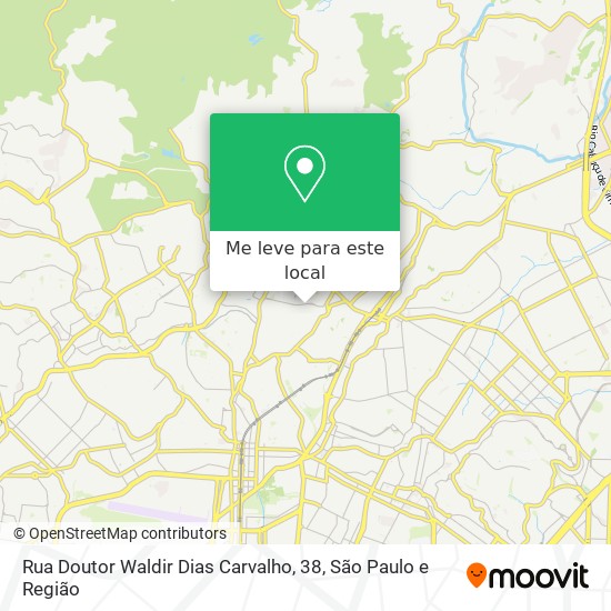 Rua Doutor Waldir Dias Carvalho, 38 mapa