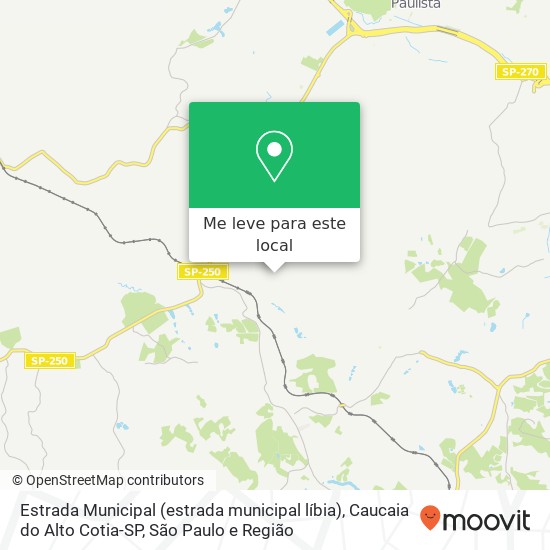 Estrada Municipal (estrada municipal líbia), Caucaia do Alto Cotia-SP mapa