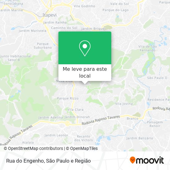 Rua do Engenho mapa