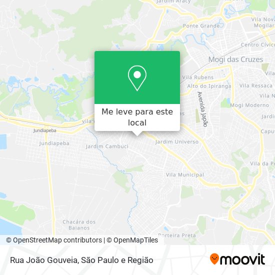 Rua João Gouveia mapa