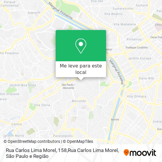 Rua Carlos Lima Morel, 158,Rua Carlos Lima Morel mapa