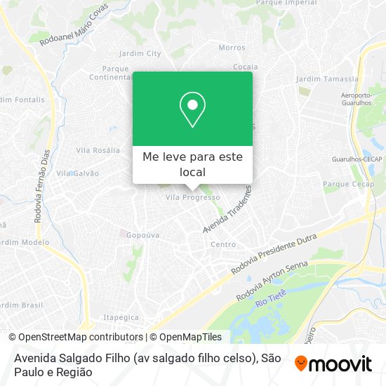 Avenida Salgado Filho (av salgado filho celso) mapa