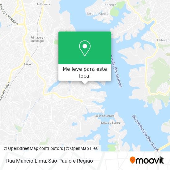 Rua Mancio Lima mapa