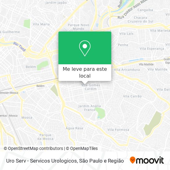 Uro Serv - Servicos Urologicos mapa