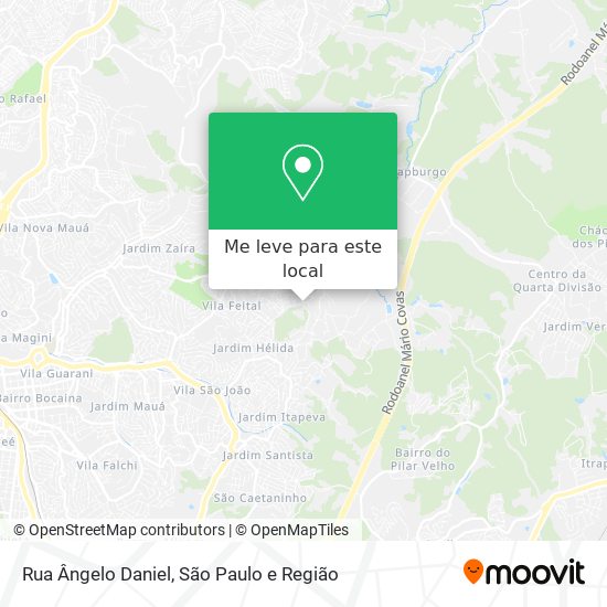 Rua Ângelo Daniel mapa