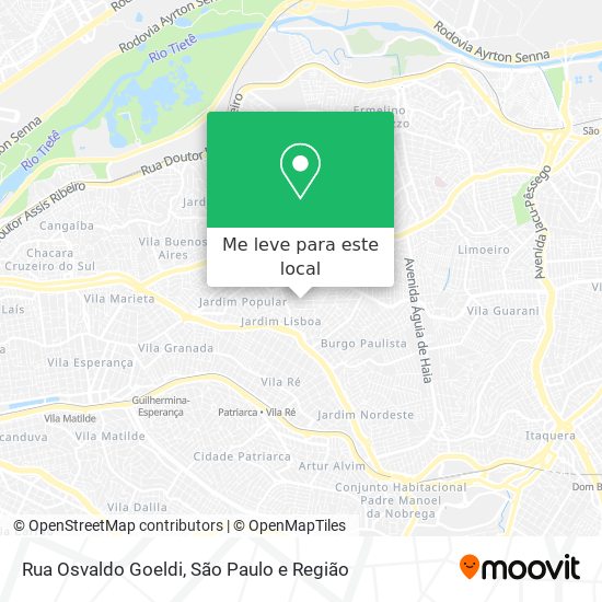 Rua Osvaldo Goeldi mapa