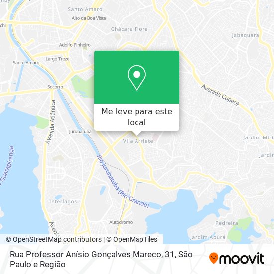 Rua Professor Anísio Gonçalves Mareco, 31 mapa