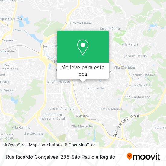 Rua Ricardo Gonçalves, 285 mapa