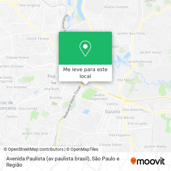 Avenida Paulista (av paulista brasil) mapa