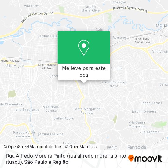 Rua Alfredo Moreira Pinto (rua alfredo moreira pinto ituaçu) mapa