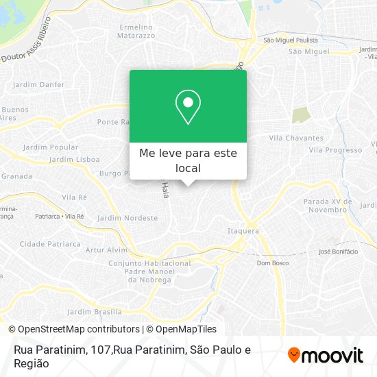 Rua Paratinim, 107,Rua Paratinim mapa