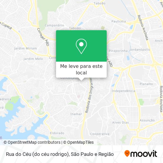 Rua do Céu (do céu rodrigo) mapa