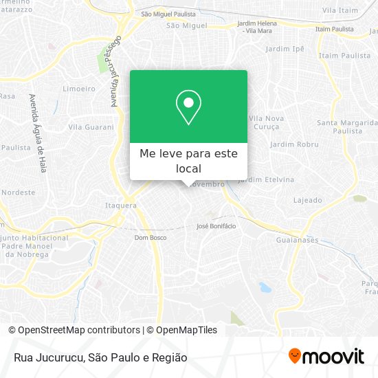 Rua Jucurucu mapa