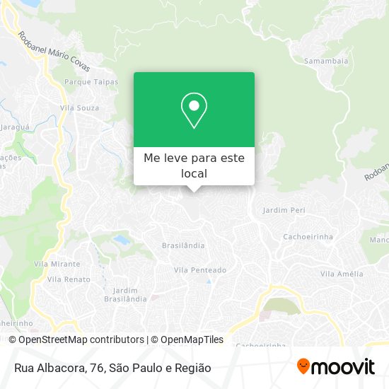 Rua Albacora, 76 mapa