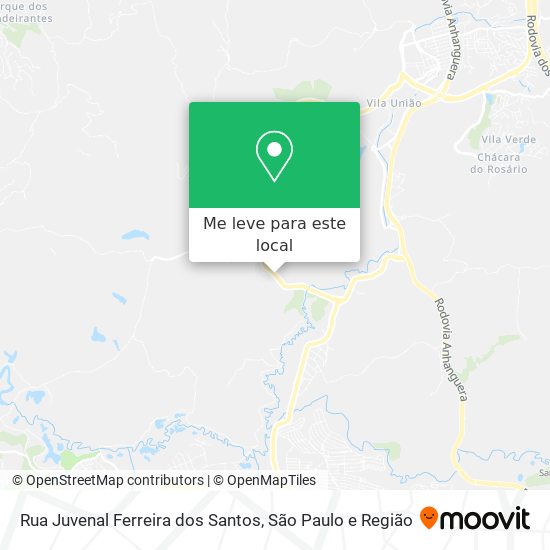 Rua Juvenal Ferreira dos Santos mapa