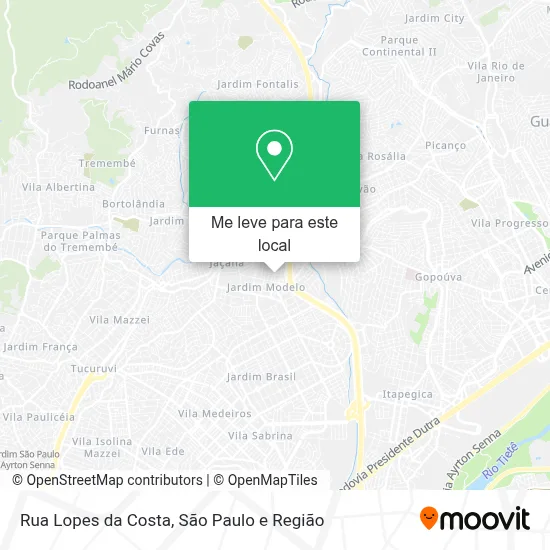 Rua Lopes da Costa mapa