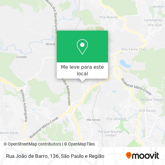 Rua João de Barro, 136 mapa