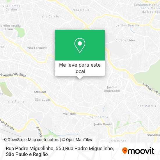 Rua Padre Miguelinho, 550,Rua Padre Miguelinho mapa