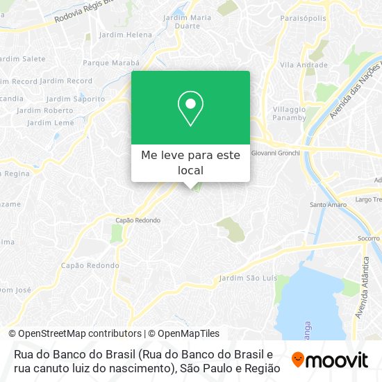 Rua do Banco do Brasil (Rua do Banco do Brasil e rua canuto luiz do nascimento) mapa