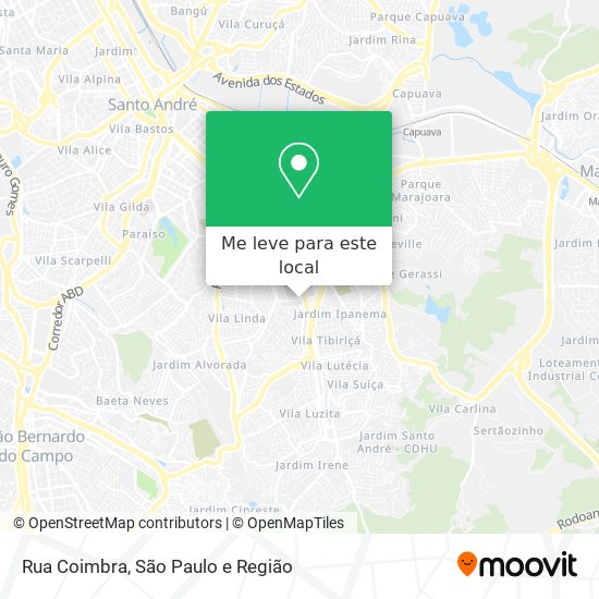 Rua Coimbra mapa