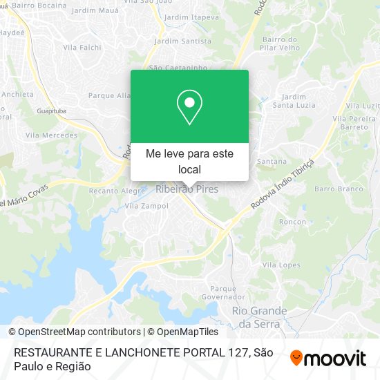 RESTAURANTE E LANCHONETE PORTAL 127 mapa