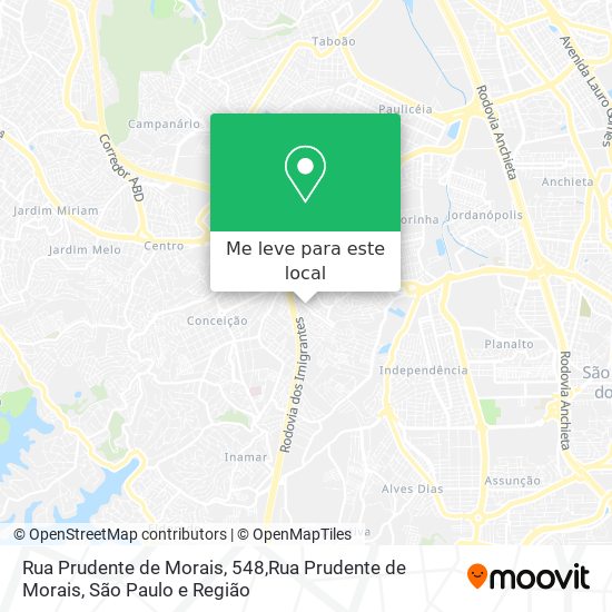 Rua Prudente de Morais, 548,Rua Prudente de Morais mapa