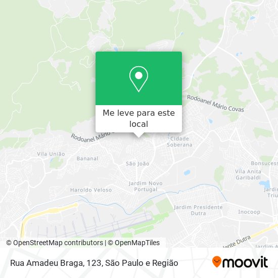 Rua Amadeu Braga, 123 mapa