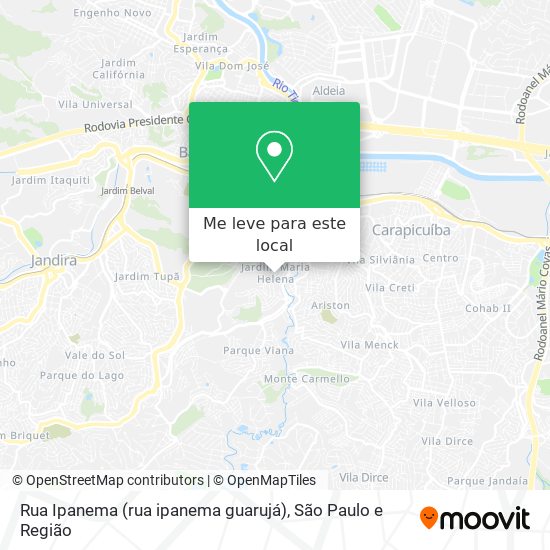 Rua Ipanema (rua ipanema guarujá) mapa