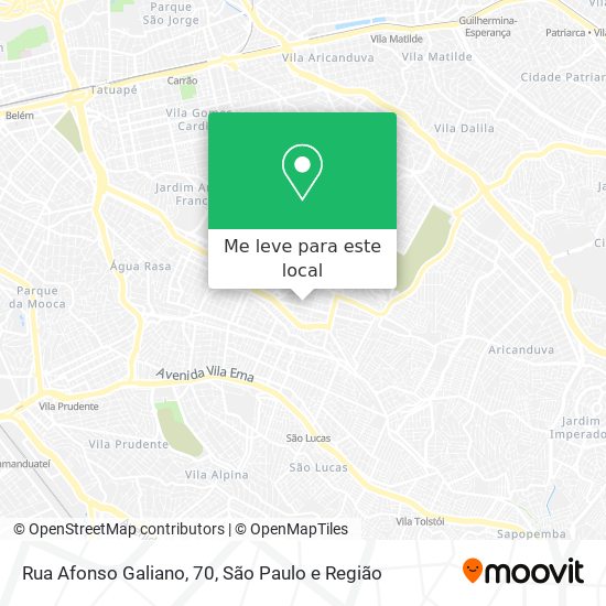 Rua Afonso Galiano, 70 mapa
