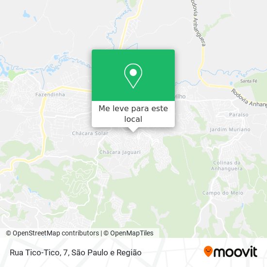 Rua Tico-Tico, 7 mapa