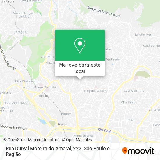 Rua Durval Moreira do Amaral, 222 mapa